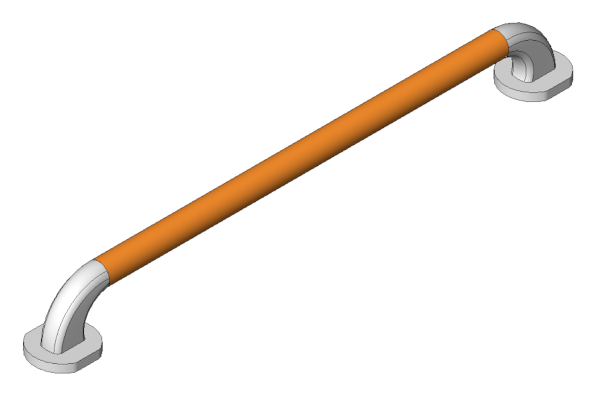 Accessible grab rail example NBS BIM Model from Horne